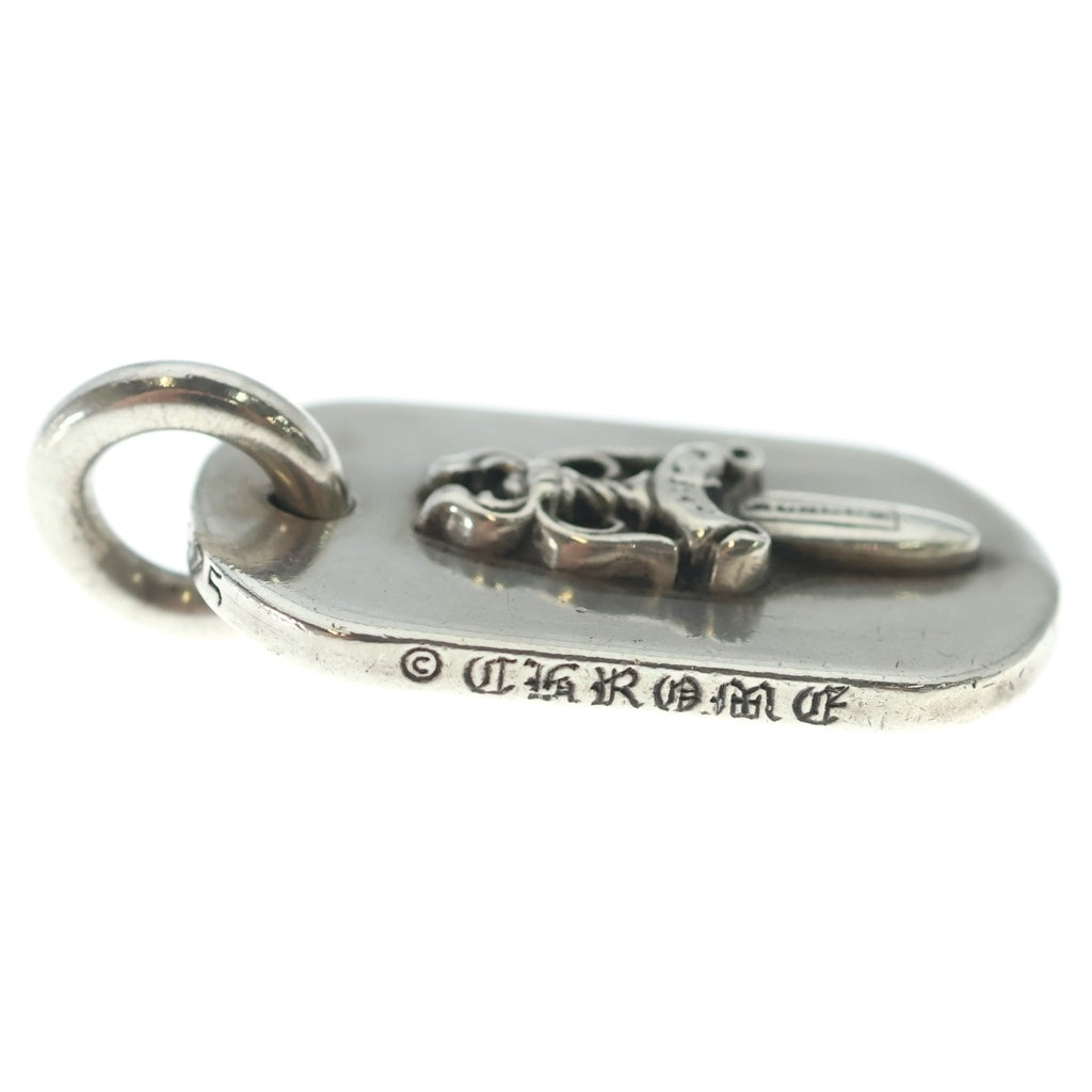 CHROME HEARTS(クロムハーツ) RAISED DAGGER DOGTAG レイズドダガー ドッグタグ ペンダントトップ シルバー