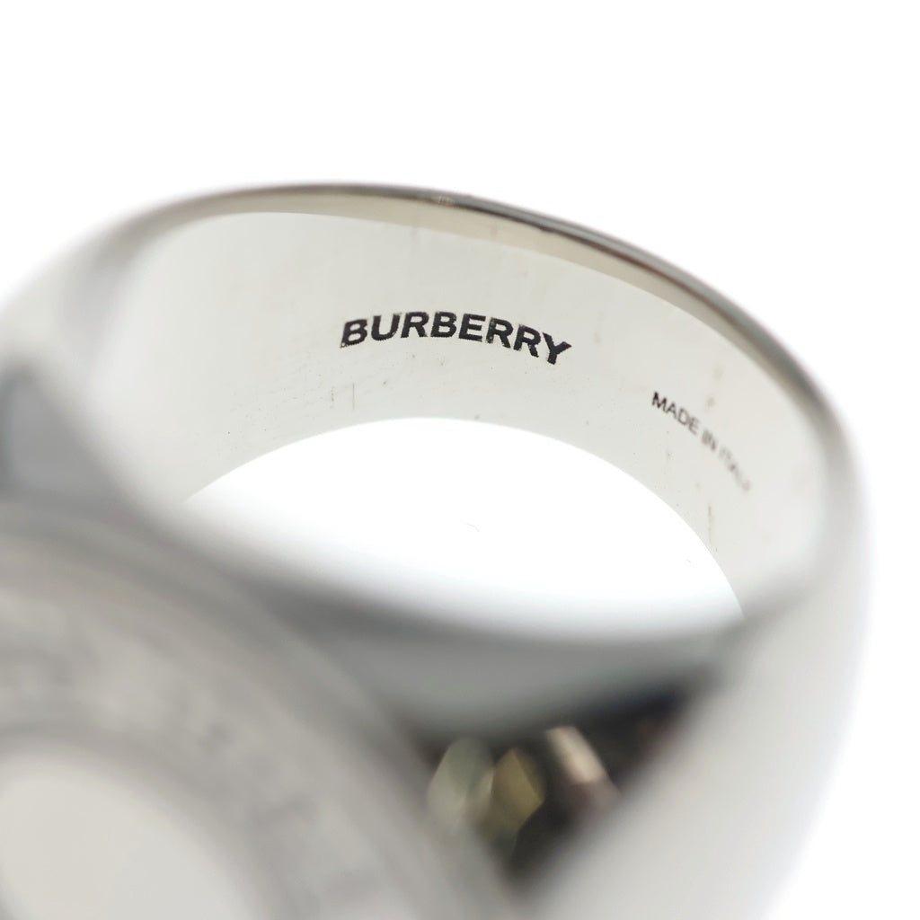 BURBERRY(バーバリー) ラウンド ロゴ シグネット リング 1856 シルバー