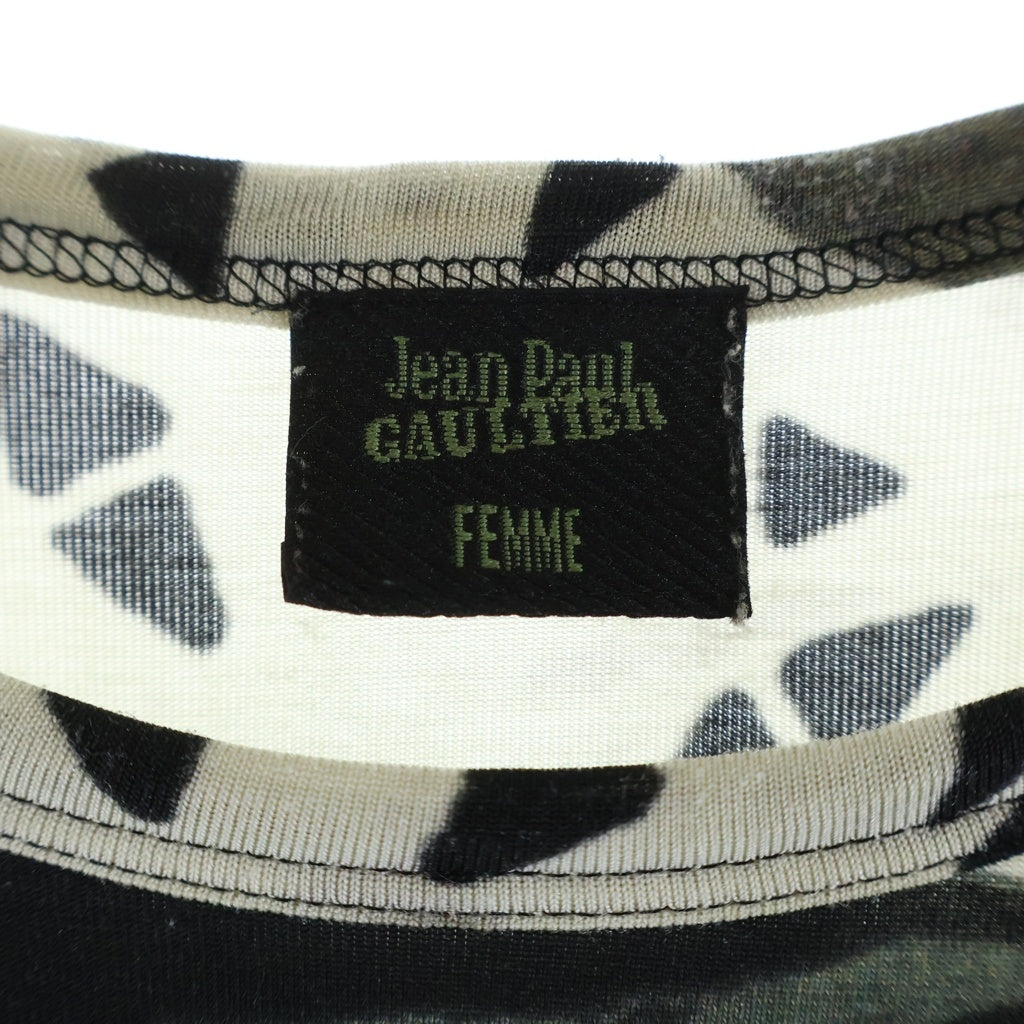 Jean Paul GAULTIER(ジャンポールゴルチエ) セカンドスキン フルグラフィック 長袖 ロングスリーブ カットソー グレー