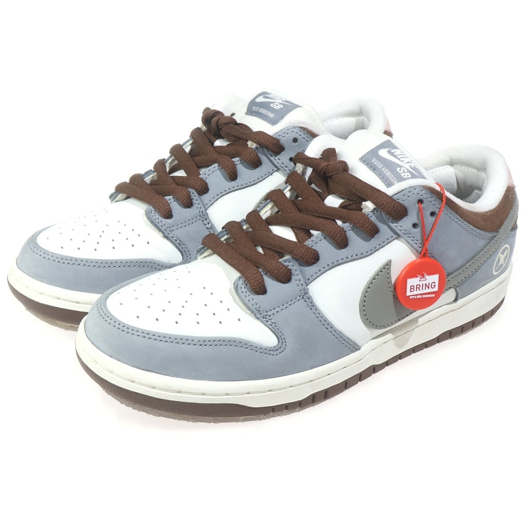 NIKE(ナイキ) ×YUTO HORIGOME DUNK LOW PRO QS FQ1180-001 堀米雄斗 ダンク プロ クイックストライク ローカットスニーカー US9/27cm ホワイト/グレー