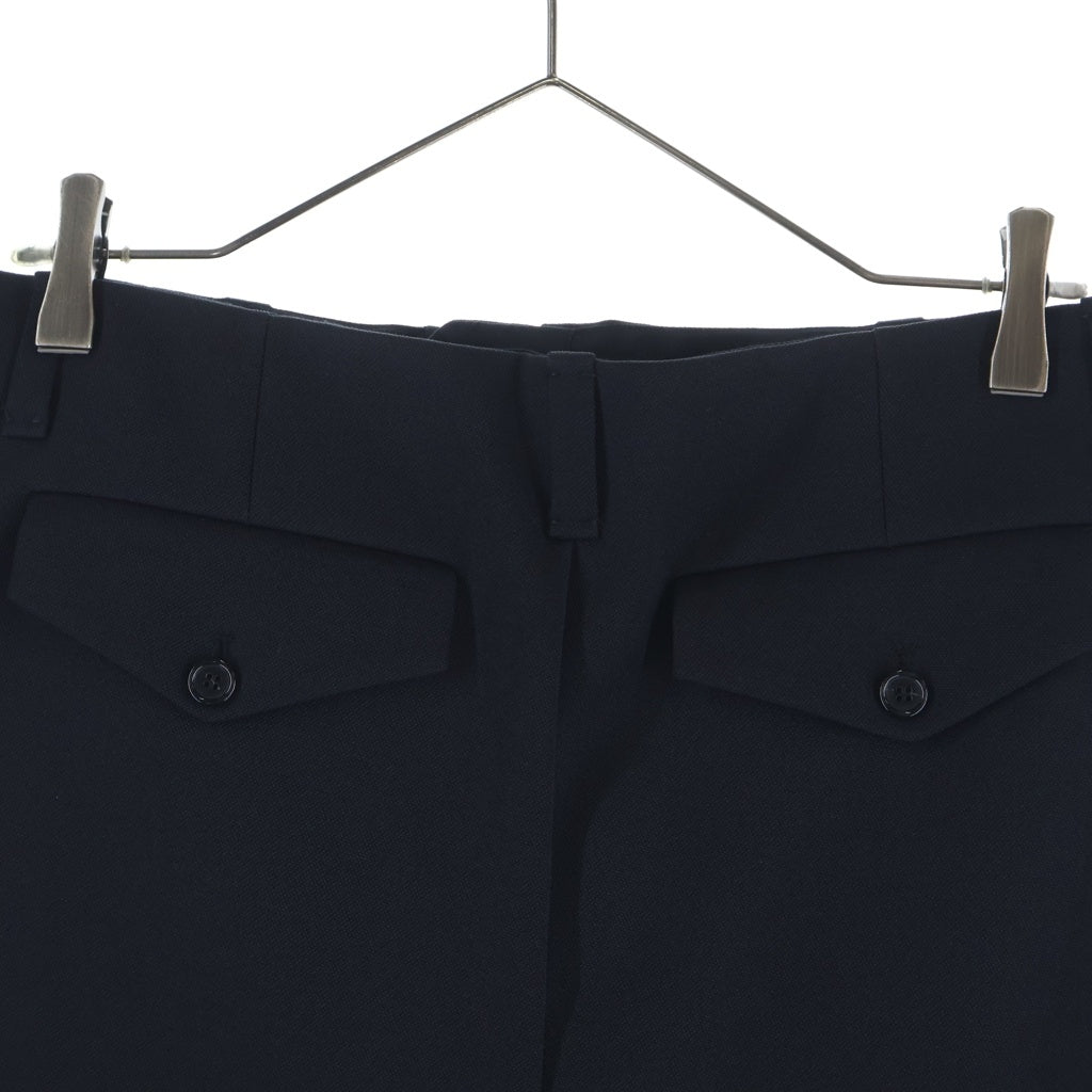 RAF SIMONS(ラフシモンズ) 22SS Skirt with single pleat Resilencer リサイレンサー プリント プリーツスカート ブラック 221-M412B レディース