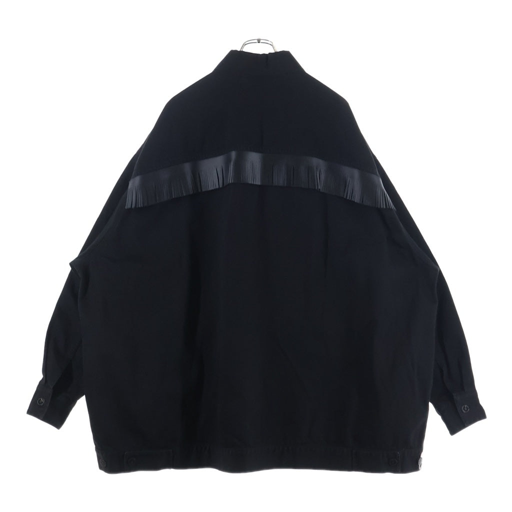 RAF SIMONS(ラフシモンズ) Big fit jacket with leather fringes and