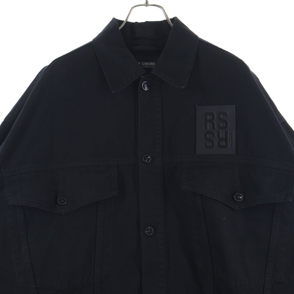 RAF SIMONS(ラフシモンズ) Big fit jacket with leather fringes and