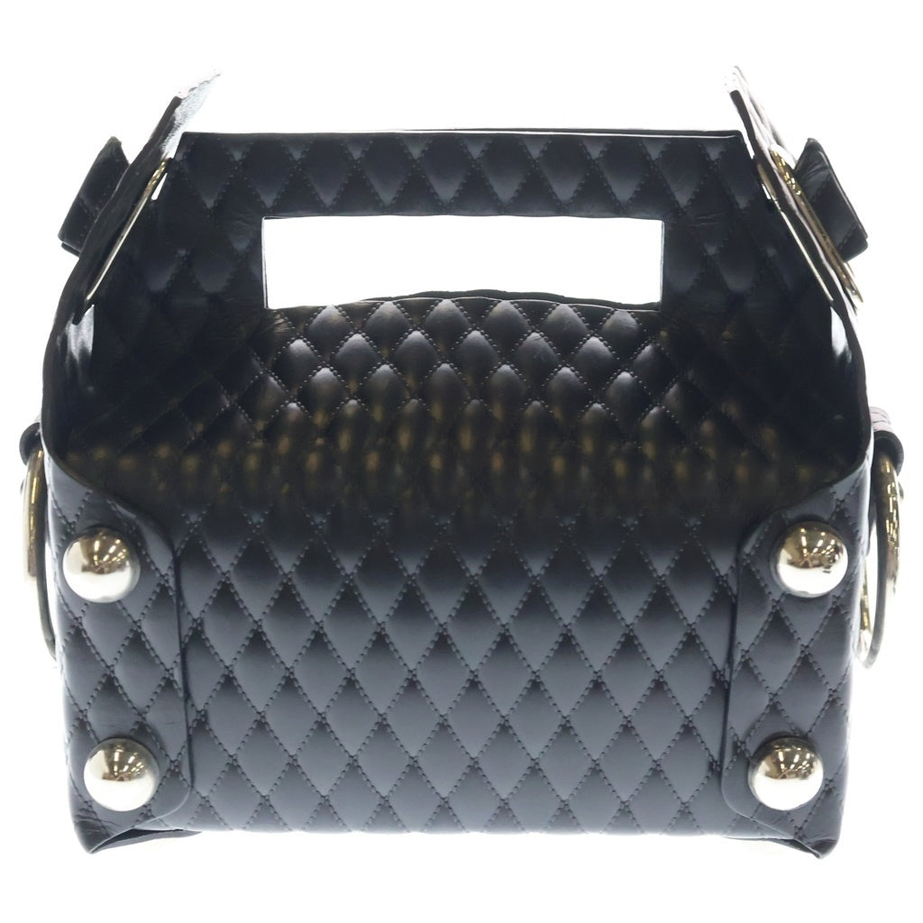 MASU(エムエーエスユー) 25SS LEATHER CAKE MINI BAG レザーケーキミニバッグ ブラック M25K6OJ002 レディース