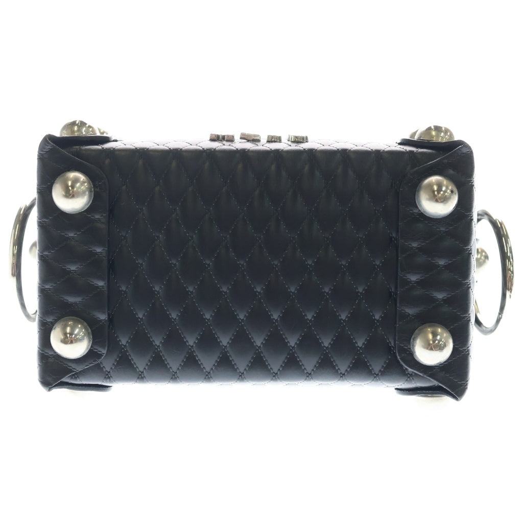 MASU(エムエーエスユー) 25SS LEATHER CAKE MINI BAG レザーケーキミニバッグ ブラック M25K6OJ002 レディース