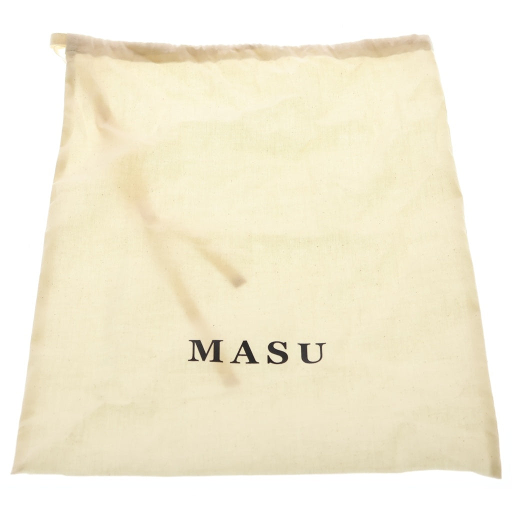 MASU(エムエーエスユー) 25SS LEATHER CAKE MINI BAG レザーケーキミニバッグ ブラック M25K6OJ002 レディース