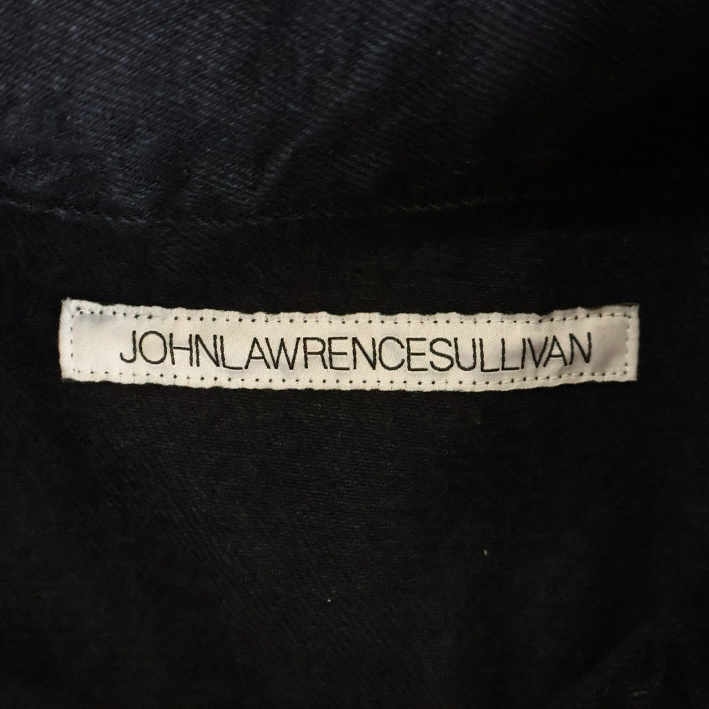 JOHN LAWRENCE SULLIVAN(ジョンローレンスサリバン) 22SS WASHED DENIM SLEEVELESS ウォッシュドデニム スリーブレスジャケット ブラック 1C023-0322-36