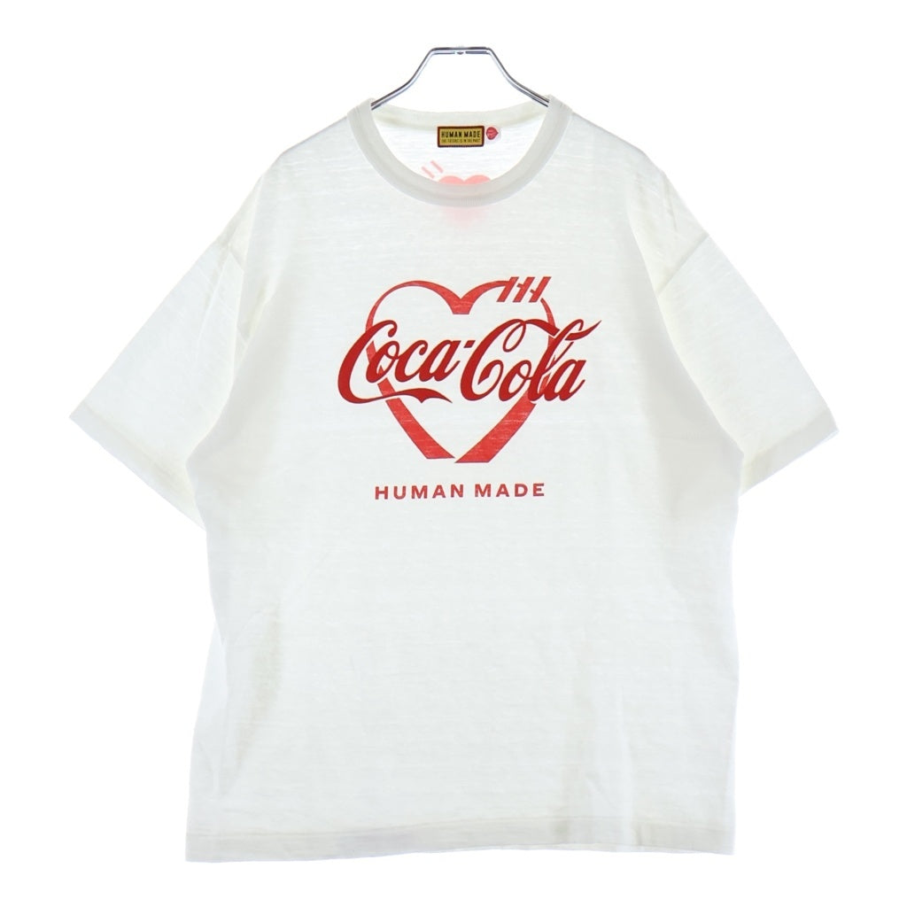 HUMAN MADE(ヒューマンメイド) Coca-Cola GRAPHIC T-SHIRT コカ コーラ ロゴ プリント 半袖カットソー Tシャツ ホワイト