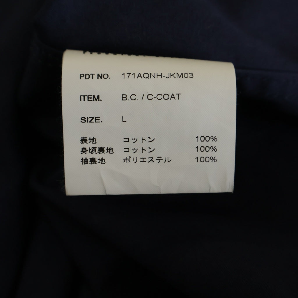 NEIGHBORHOOD(ネイバーフッド) 17SS ステンカラーコート ネイビー