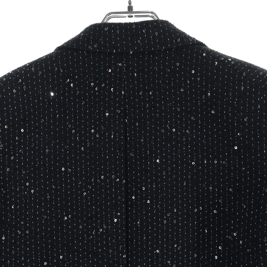 SAINT LAURENT PARIS(サンローランパリ) 20SS スパンコール 1B ウール テーラードジャケット ブラック 600331 Y1A03