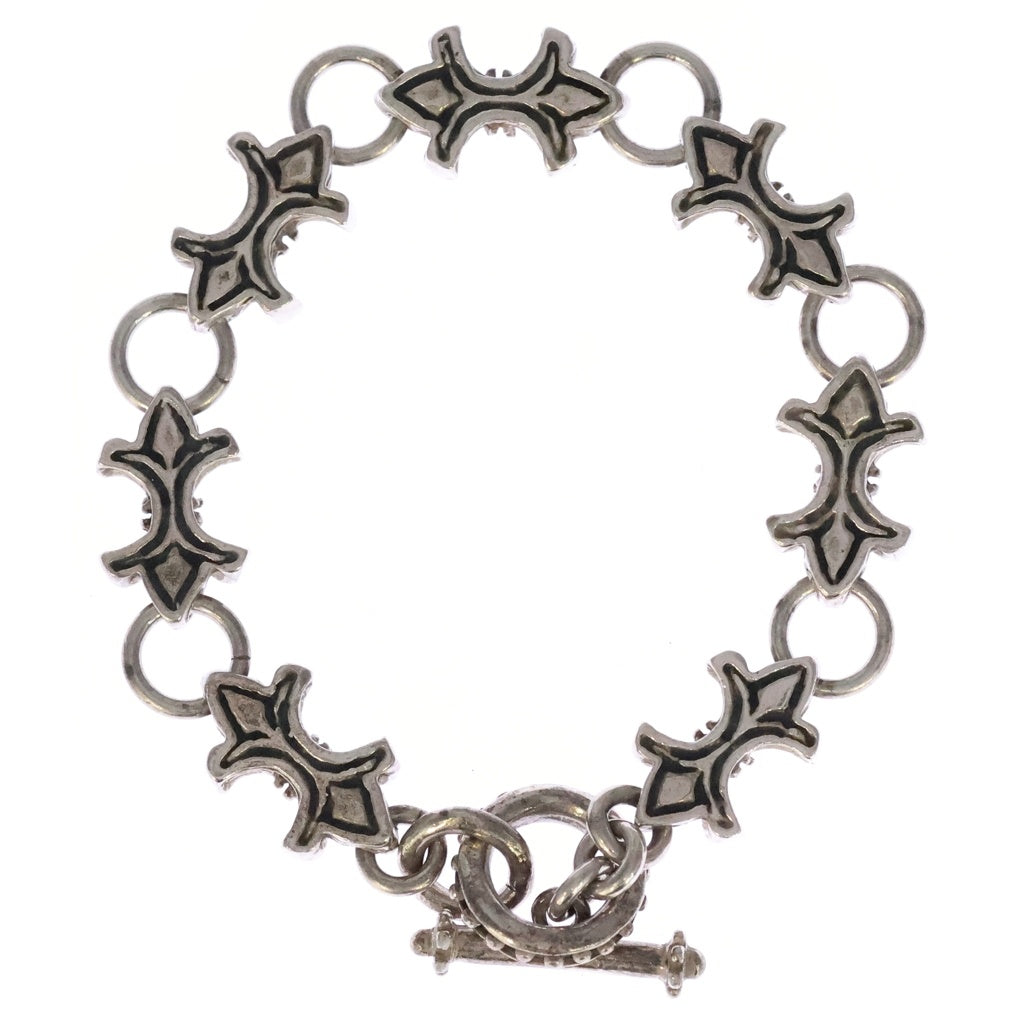 ROYAL ORDER(ロイヤルオーダー) Lily Design Bracelet ユリモチーフデザインブレスレット シルバー