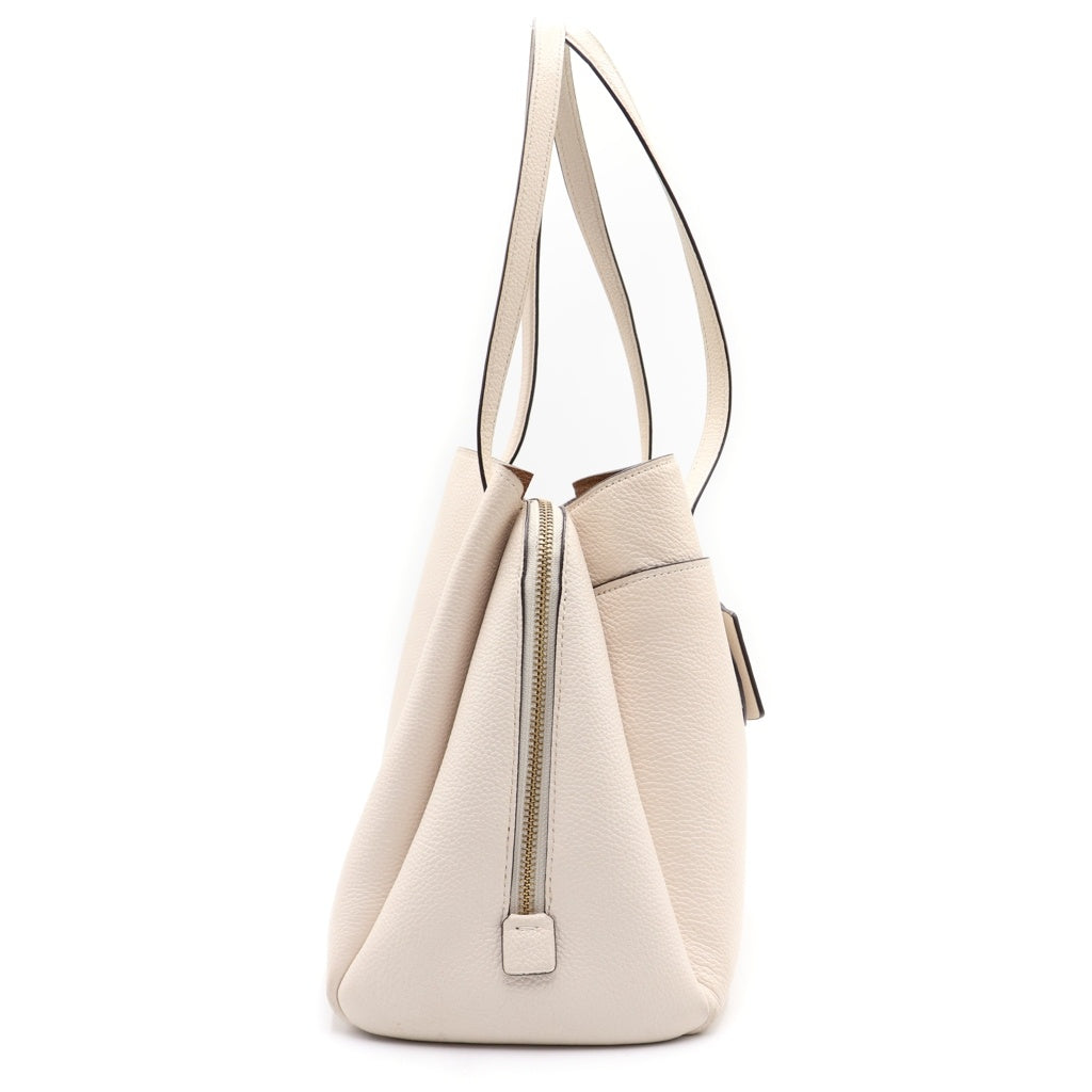COACH(コーチ) Lora Carryall Leather Tote Shoulder Bag ローラ キャリーオール トートバッグ ショルダーバッグ アイボリー 1981-88340 レディース
