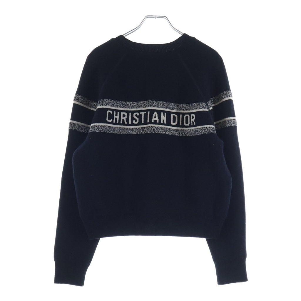Christian Dior(クリスチャンディオール) Oblique Reversible Knit Sweater オブリーク リバーシブルニットセーター ネイビー