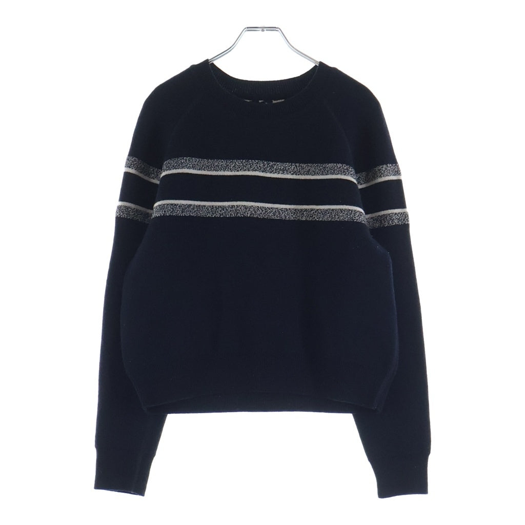 Christian Dior(クリスチャンディオール) Oblique Reversible Knit Sweater オブリーク リバーシブルニットセーター ネイビー