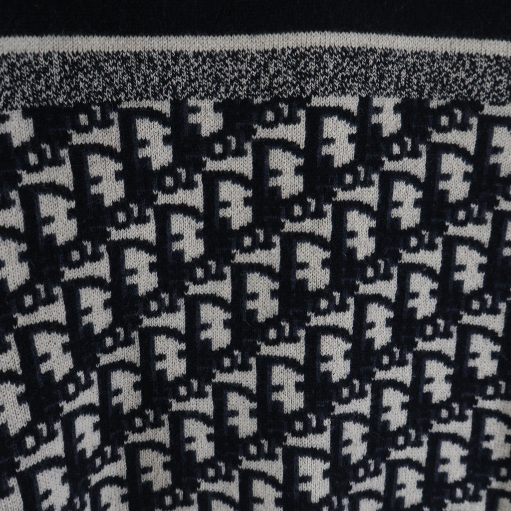 Christian Dior(クリスチャンディオール) Oblique Reversible Knit Sweater オブリーク リバーシブルニットセーター ネイビー