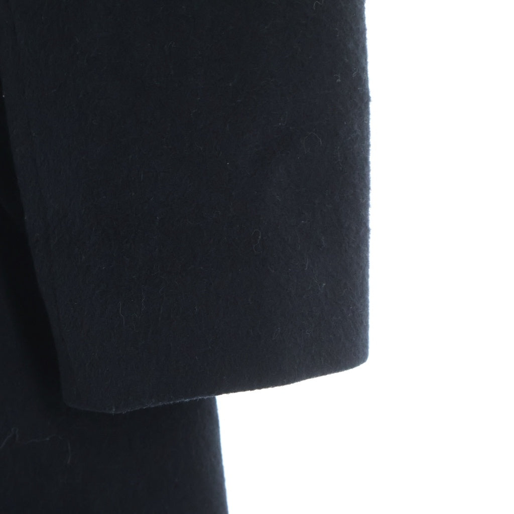 BLUE LABEL CRESTBRIDGE(ブルーレーベルクレストブリッジ) Airy Wool Beaver No Collar Coat エアリーウールビーバーノーカラーコート ブラック レディース 55B04-655-09