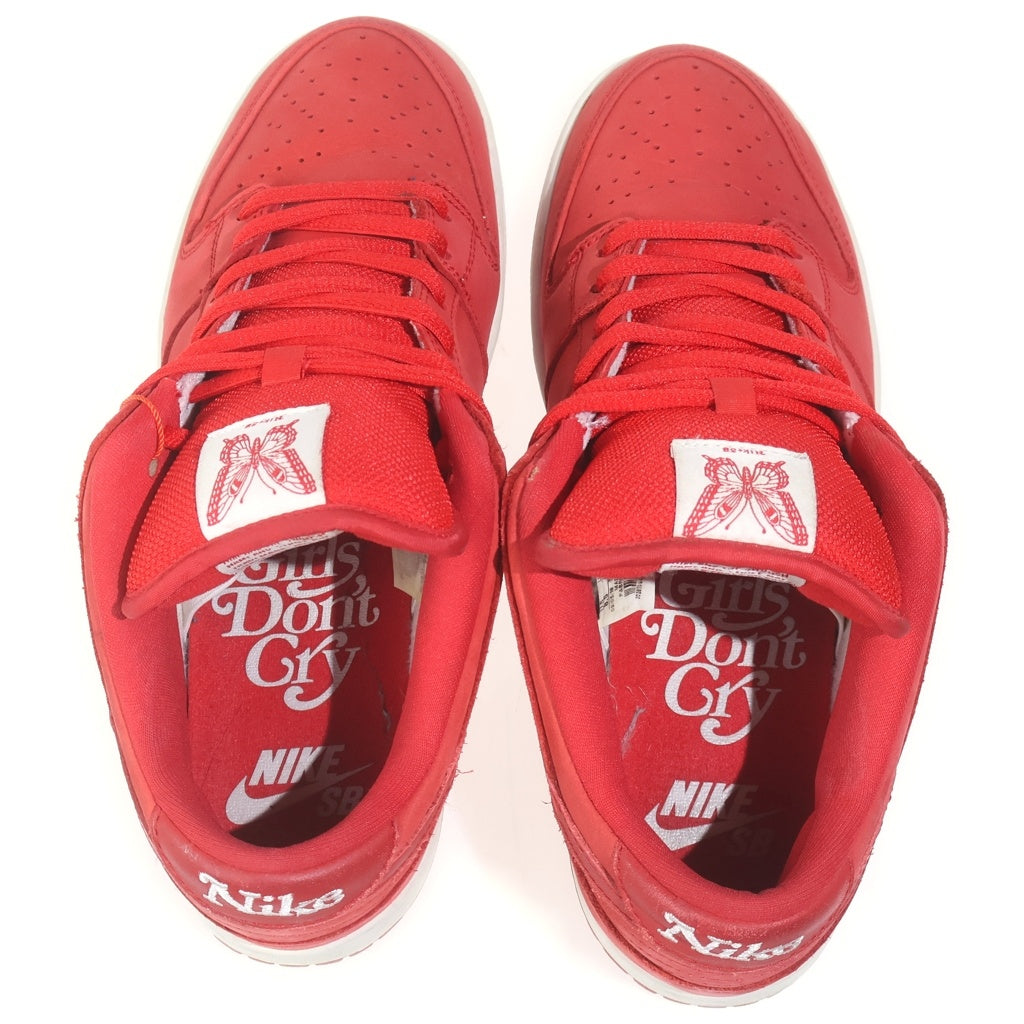 NIKE(ナイキ) ×Girls Don't Cry SB DUNK LOW PRO QS BQ6832-600×ガールズ ドント クライ SB ダンク ロー プロ QS ローカットスニーカー レッド US8.5/26.5cm