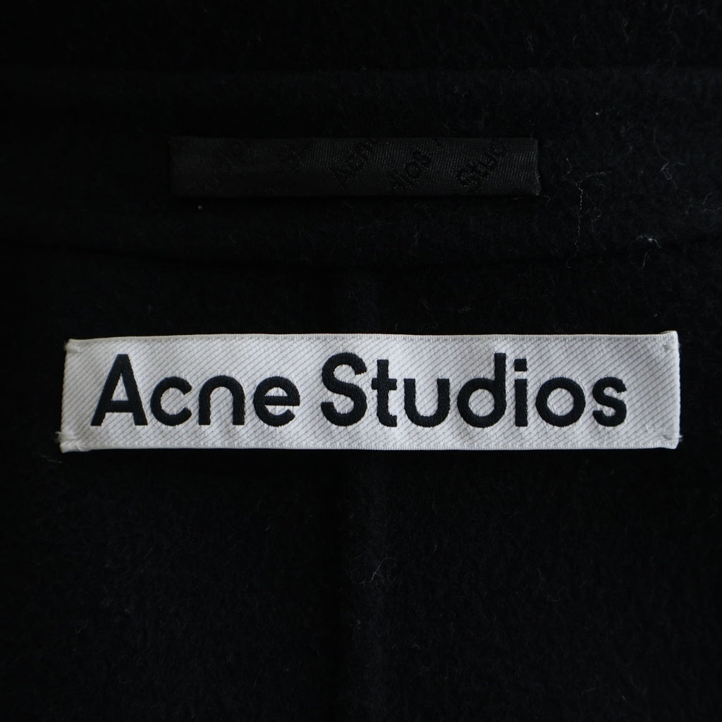 Acne Studios(アクネ ストゥディオズ) Single-breasted wool coat ウール コート ブラック B90768