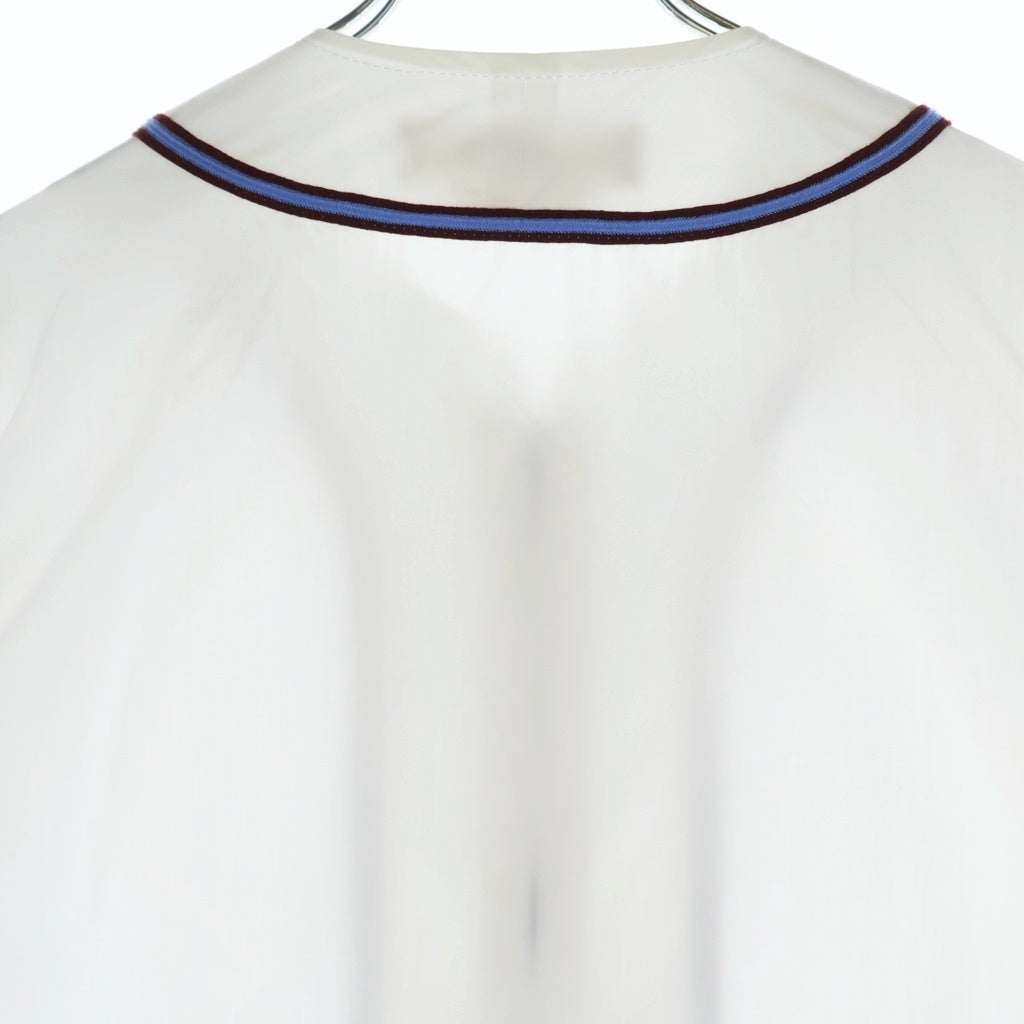 MARNI(マルニ) 19SS コットン ジップアップ ベースボール 半袖シャツ ホワイト CUMU0045X0
