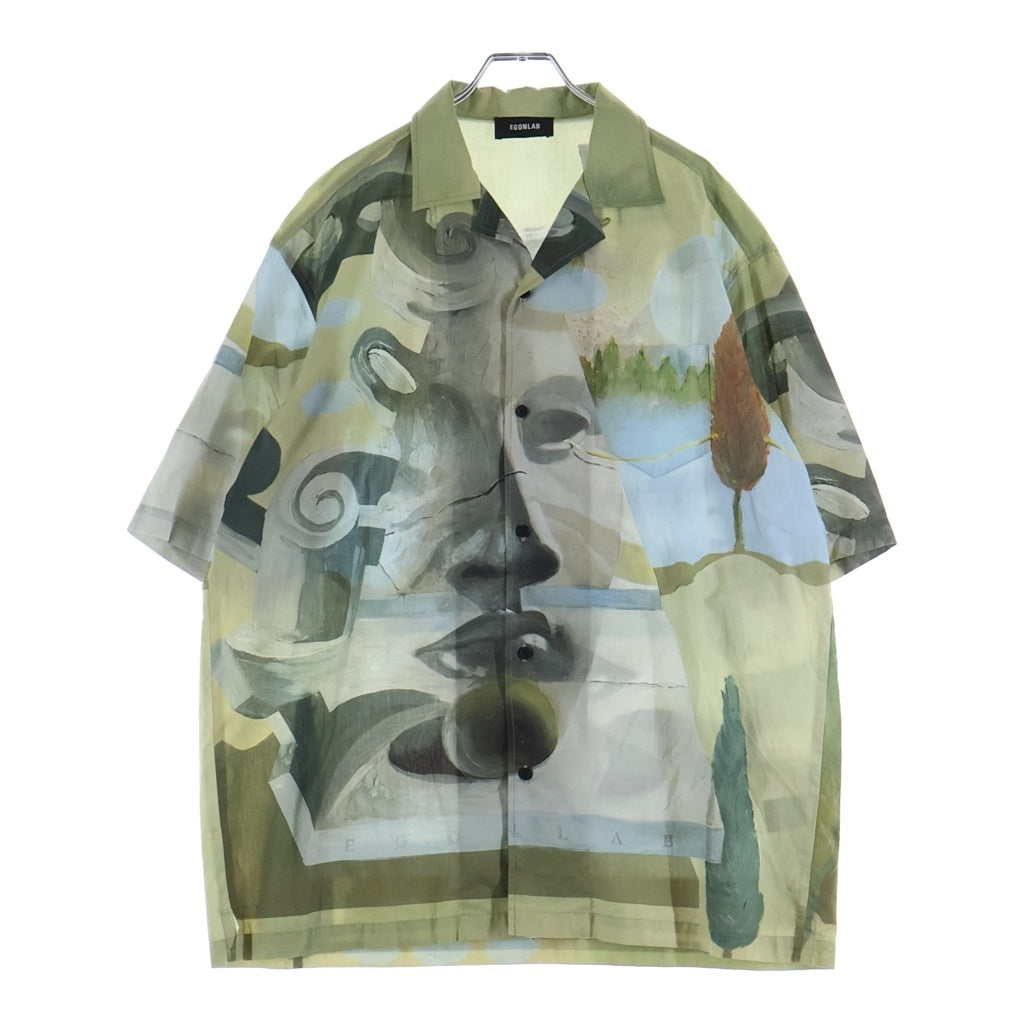 Egon Lab.(エゴンラボ) Egonimati summer shirt エゴニマティ サマー 半袖シャツ グリーン