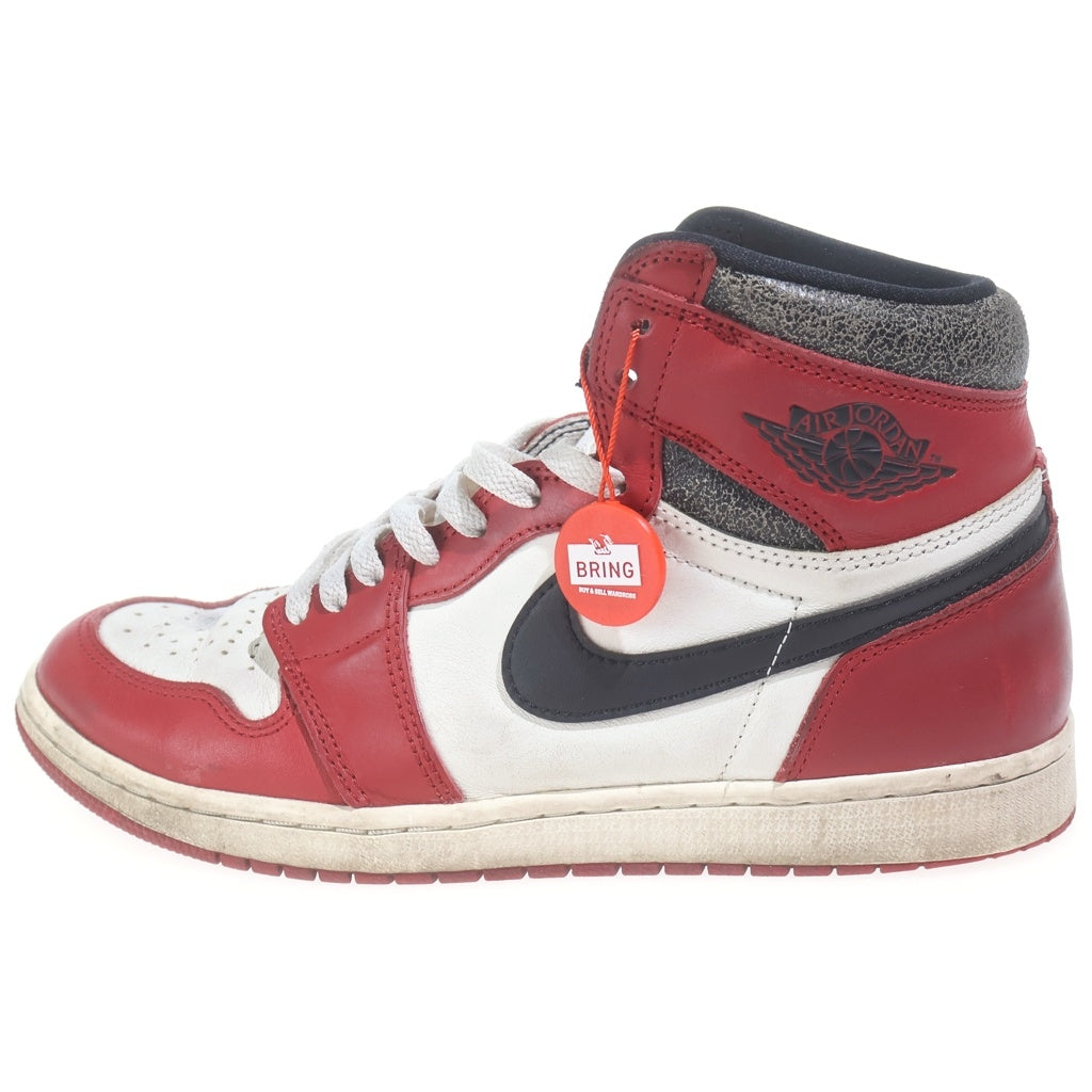 NIKE(ナイキ) AIR JORDAN 1 HIGH OG LOST & FOUND CHICAGO DZ5485-612 エアジョーダン1 ロスト&ファウンド ハイカットスニーカー US10/28cm ブラック/ホワイト/レッド
