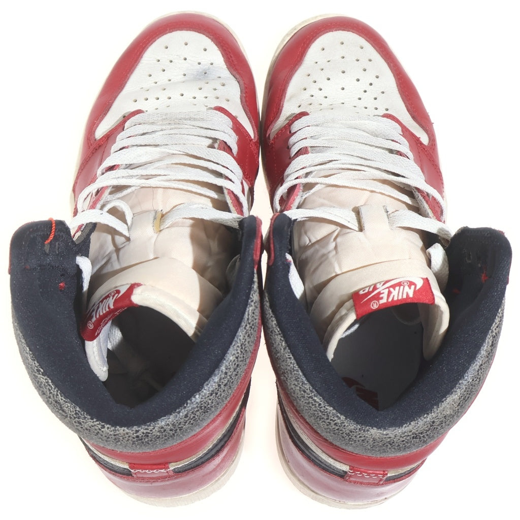 NIKE(ナイキ) AIR JORDAN 1 HIGH OG LOST & FOUND CHICAGO DZ5485-612 エアジョーダン1 ロスト&ファウンド ハイカットスニーカー US10/28cm ブラック/ホワイト/レッド