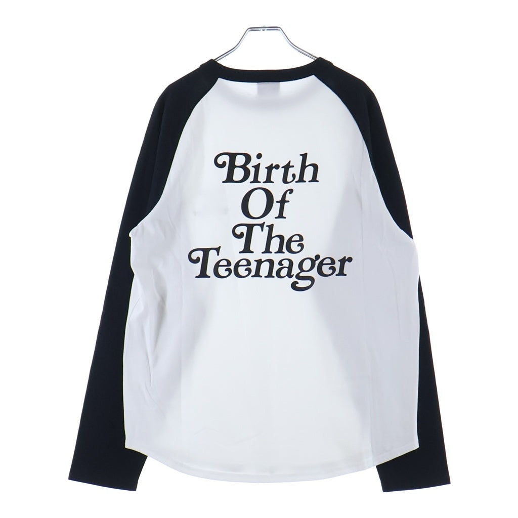 BoTT(ボット) ×Verdy ヴェルディ ラグラン 長袖 カットソー ロングスリーブTシャツ ブラック/ホワイト 254BoTT02