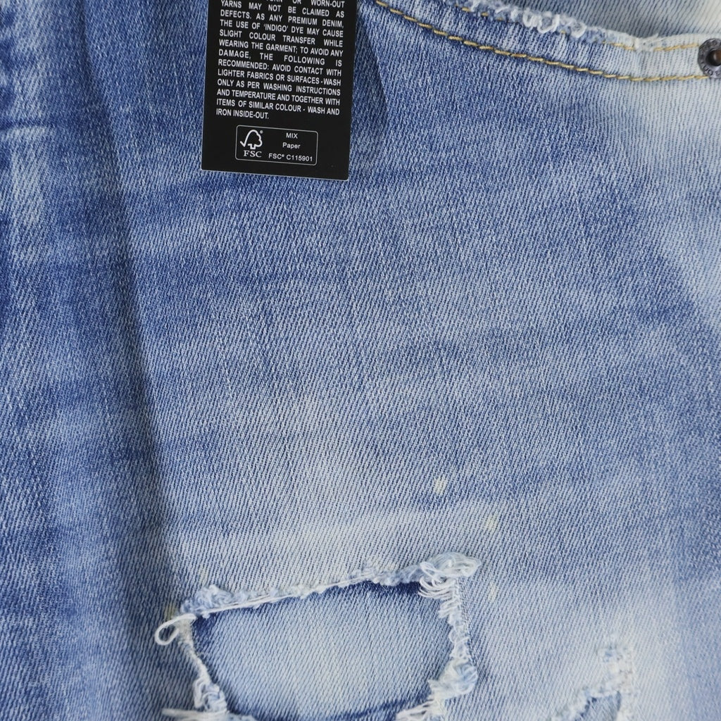 DSQUARED2(ディースクエアード) SKATER JEANS クラッシュ デニム パンツ インディゴ S71LB1254