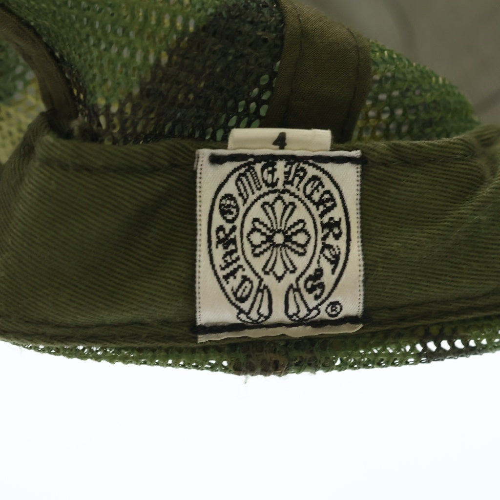 CHROME HEARTS(クロムハーツ) OLD TRUCKER CAP オールドトラッカーキャップ CHパッチクロスボール付カモフラメッシュ帽子 カーキ レディース