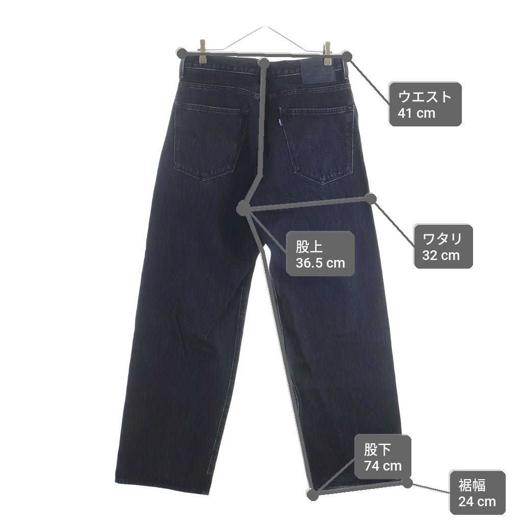 Levi's(リーバイス) BLUETAB MARKER ルーズジーンズ デニムパンツ ブラック PC9-001LN-0002