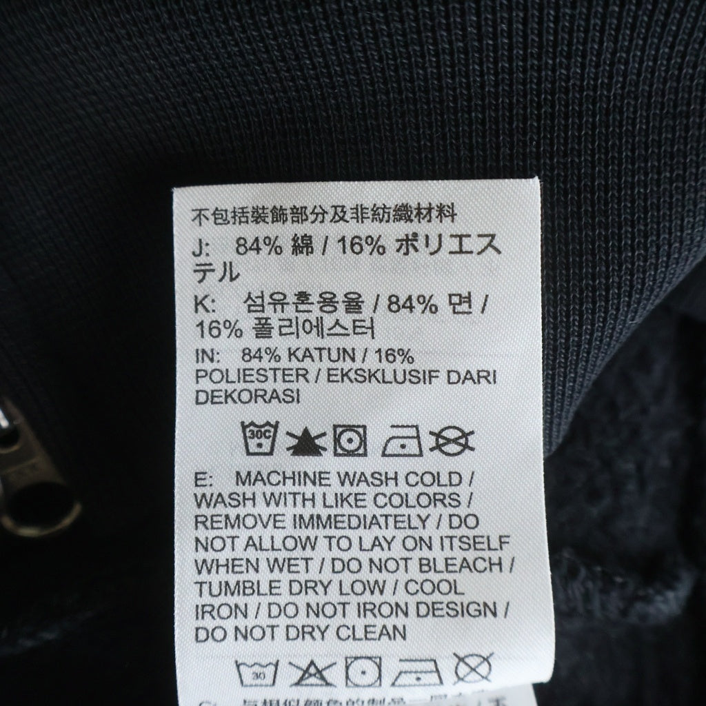 SUPREME(シュプリーム) 25SS ×NIKE Zip Up Hooded Sweatshirt ロゴデザイン ジップアップ フーデッド スウェット パーカー ブラック HF9633-010