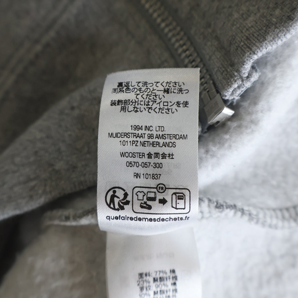 SUPREME(シュプリーム) 25AW IDGAF Zip Up Hooded Sweatshirt ジップアップ フーデッド スウェットシャツ グレー