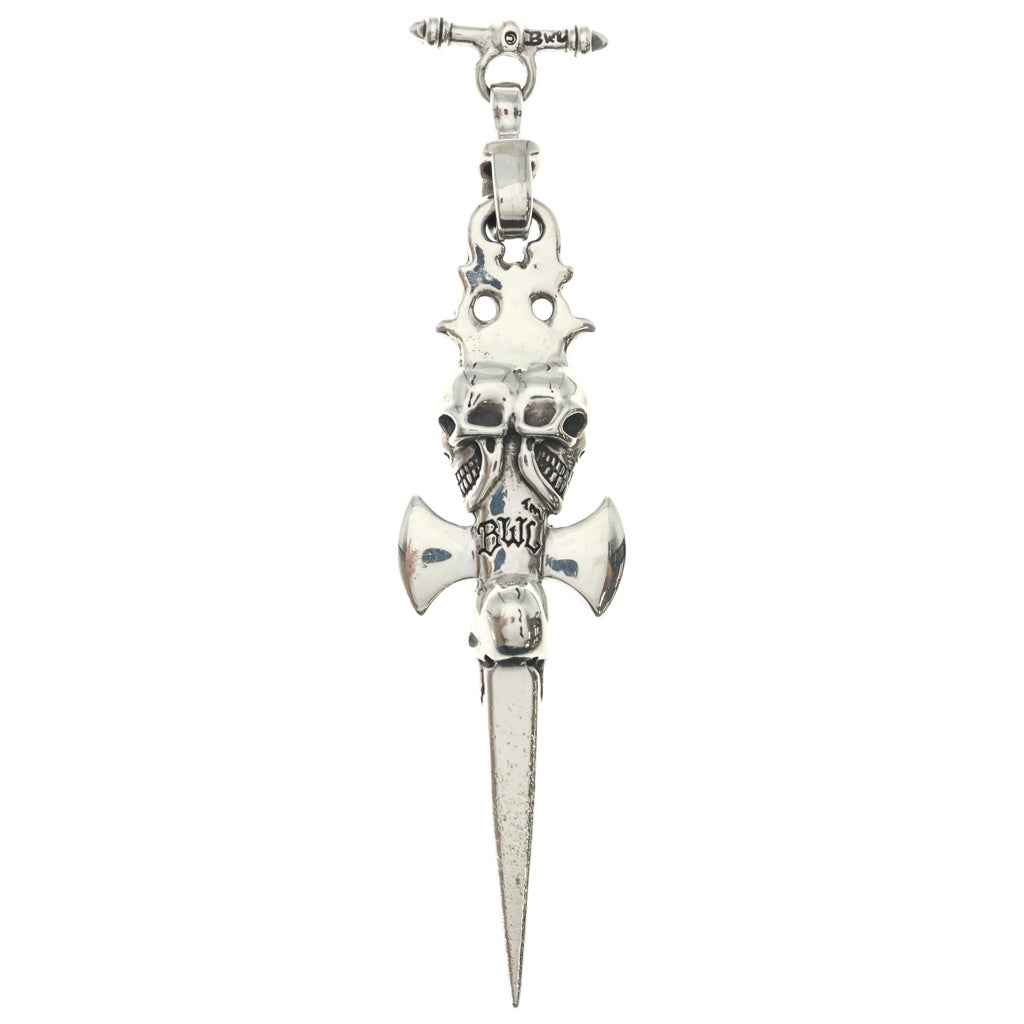 Bill Wall Leather/BWL(ビルウォールレザー) Triple Vintage Skull dagger トリプルビンテージスカルダガーペンダント シルバー