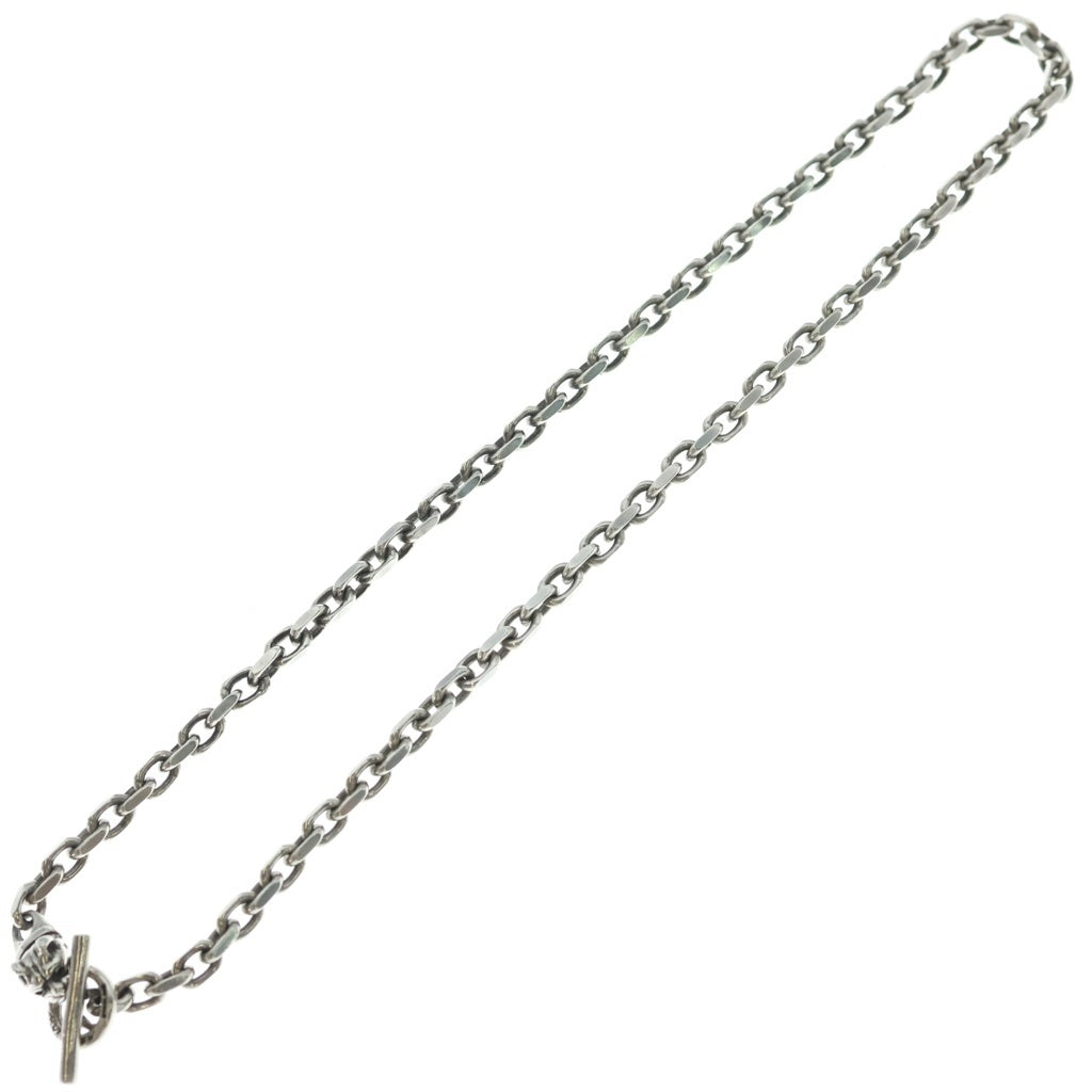 Bill Wall Leather/BWL(ビルウォールレザー) Square Chain with Small Dog Head Necklace スクエア チェーン スモール ドッグヘッド ネックレス シルバー
