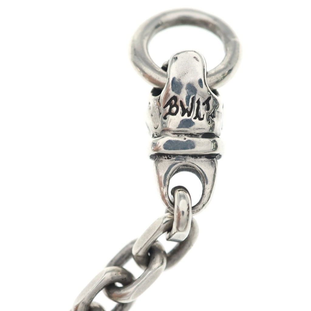 Bill Wall Leather/BWL(ビルウォールレザー) Square Chain with Small Dog Head Necklace スクエア チェーン スモール ドッグヘッド ネックレス シルバー