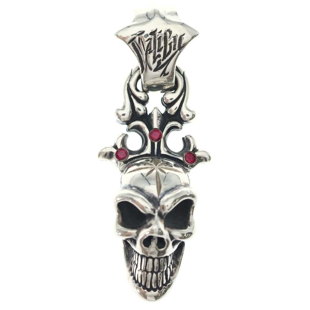 Bill Wall Leather/BWL(ビルウォールレザー) CROWN SKULL クラウン スカル ネックレストップ ペンダント シルバー レディース