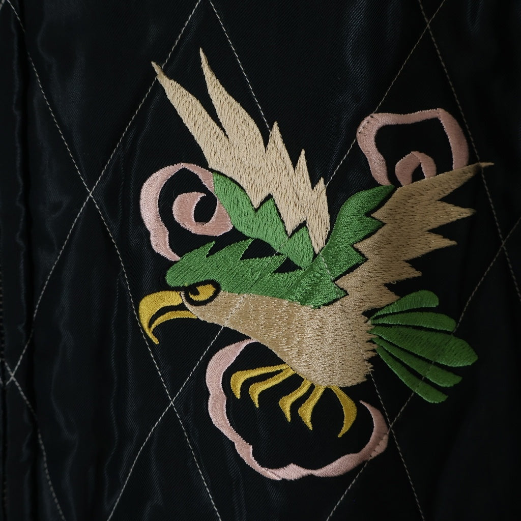 東洋エンタープライズ(トウヨウエンタープライズ) Mid 1950s Style Velveteen Souvenir Jacket SPIDERWEB SNAKE & SKULL” × DRAGON & TIGER 別珍 リバーシブル スカジャン ブラック TT15666