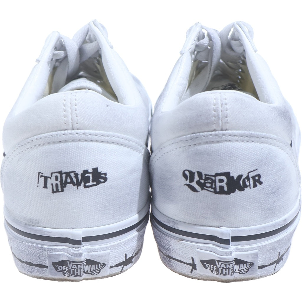 VANS(ヴァンズ) ×Travis Barker トラヴィス・バーカー Old Skool ローカット スニーカー ホワイト US9/27cm 721356