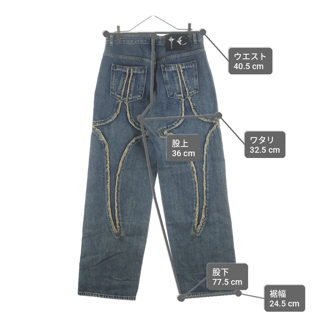 THUG CLUB(サグクラブ) TRIBAL DENIM PANTS トライバル デニムパンツ インディゴ TC23PT0701