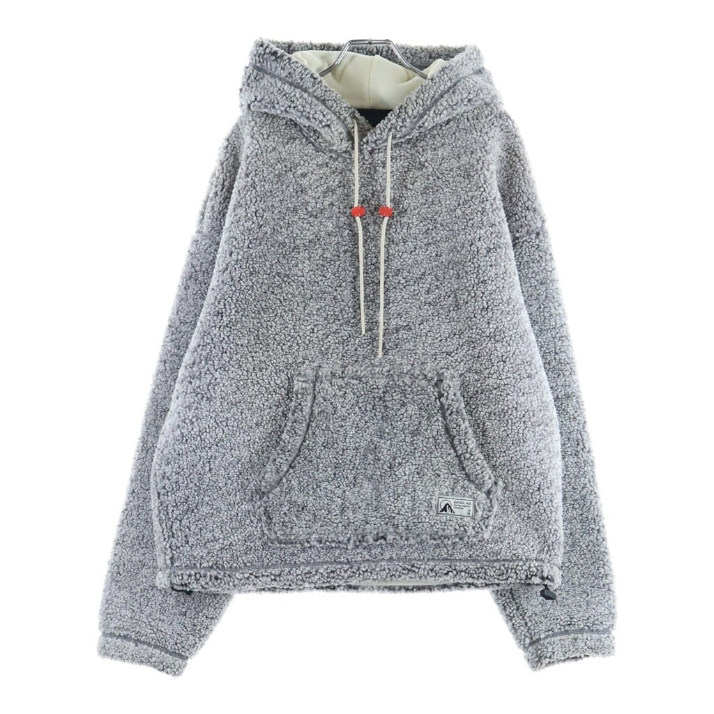 DIESEL(ディーゼル) Teddy hoodie フリース フーデット スウェット シャツ パーカー グレー S-UMMEREDDY