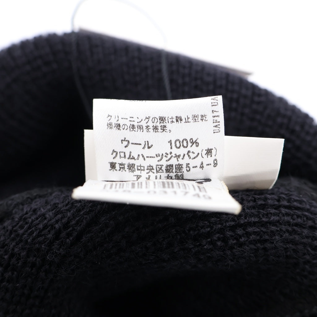 CHROME HEARTS(クロムハーツ) WOOL WATCH CAP CHプラス ホースシューニットキャップ ビーニー帽子 ブラック
