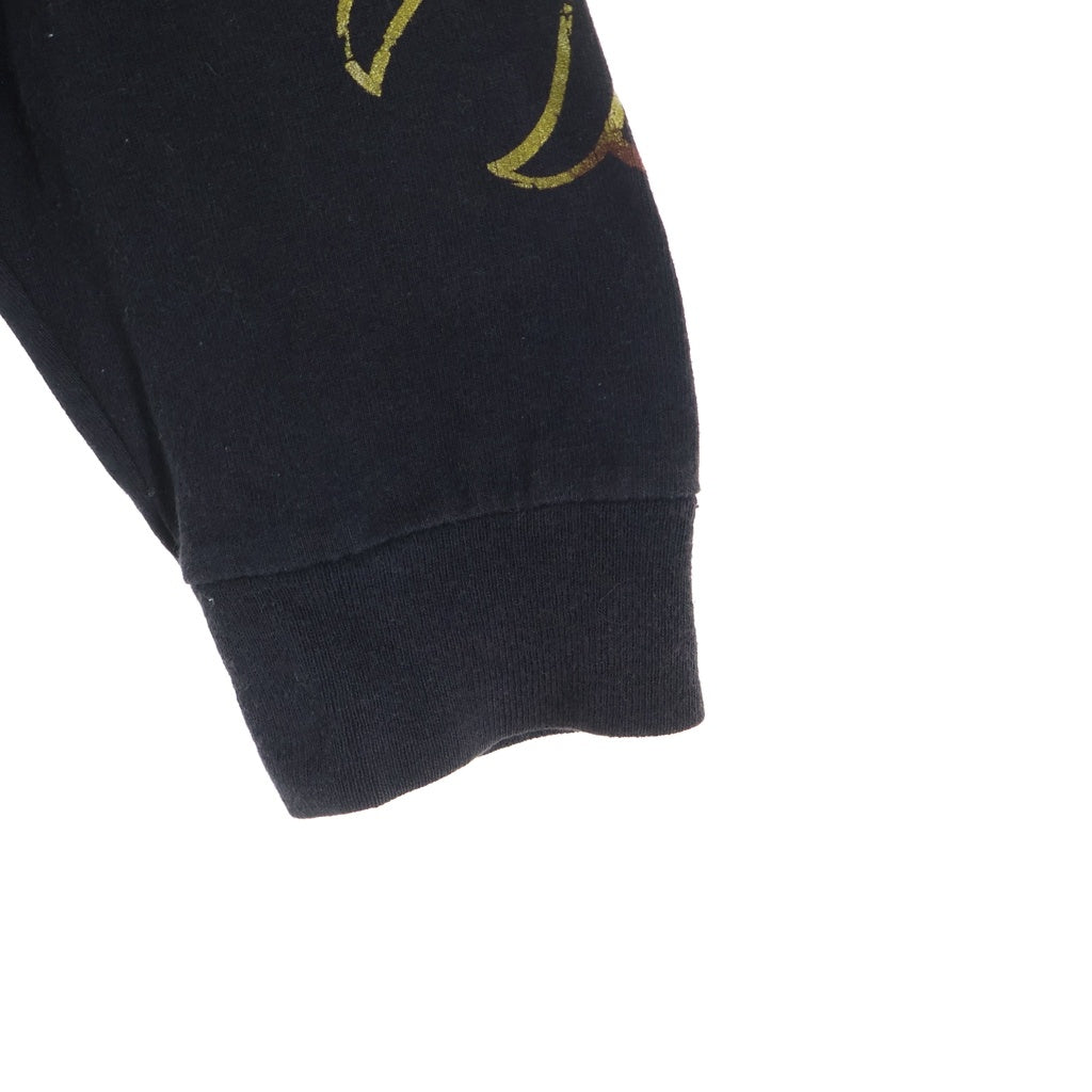 CHROME HEARTS(クロムハーツ) OLD CHプラスプリント ホースシュー クルーネック長袖Tシャツカットソー ブラック