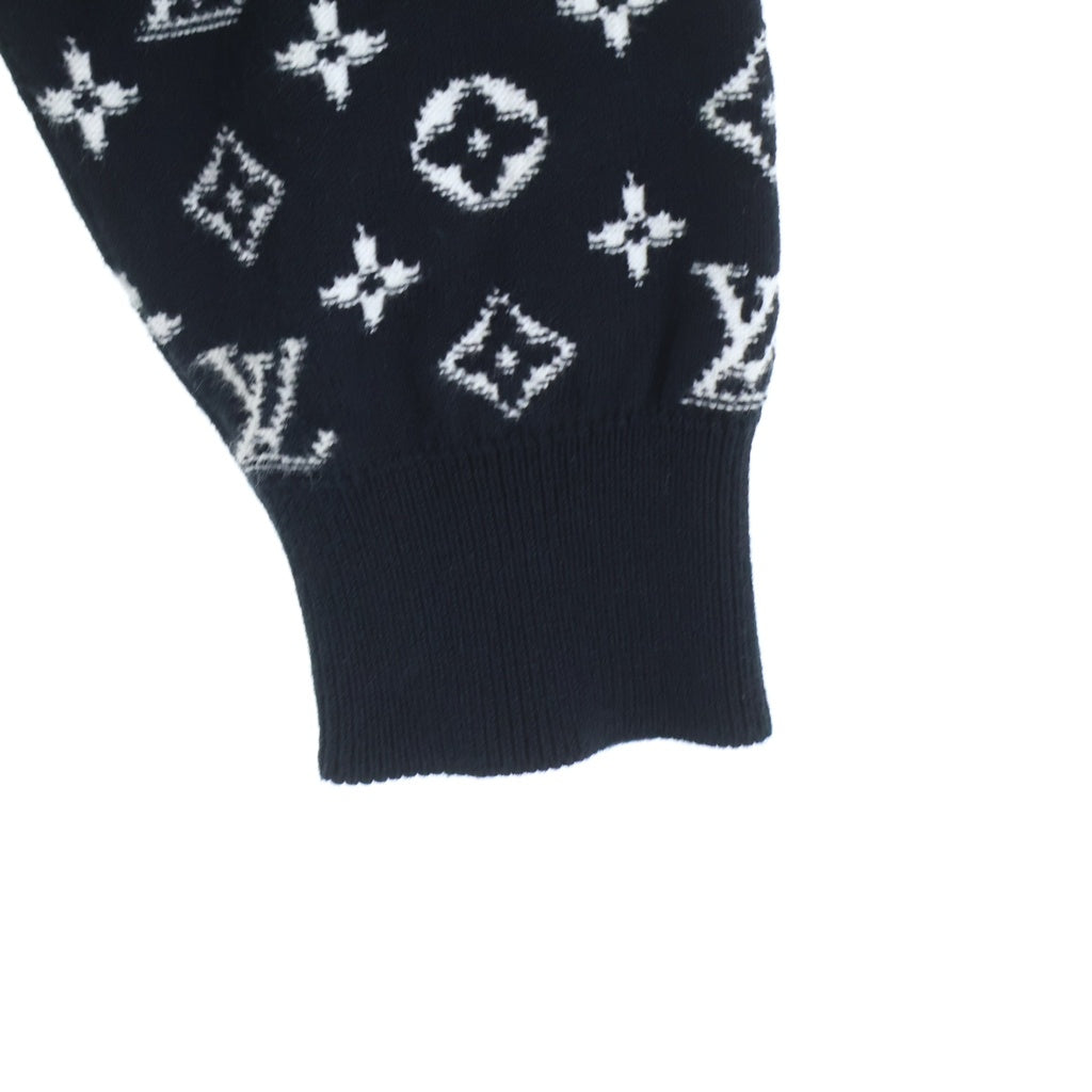 LOUIS VUITTON(ルイヴィトン) 23SS LVSE モノグラム グラディエント クルーネック コットン ニットセーター ブラック RM231Q USO HKN44W