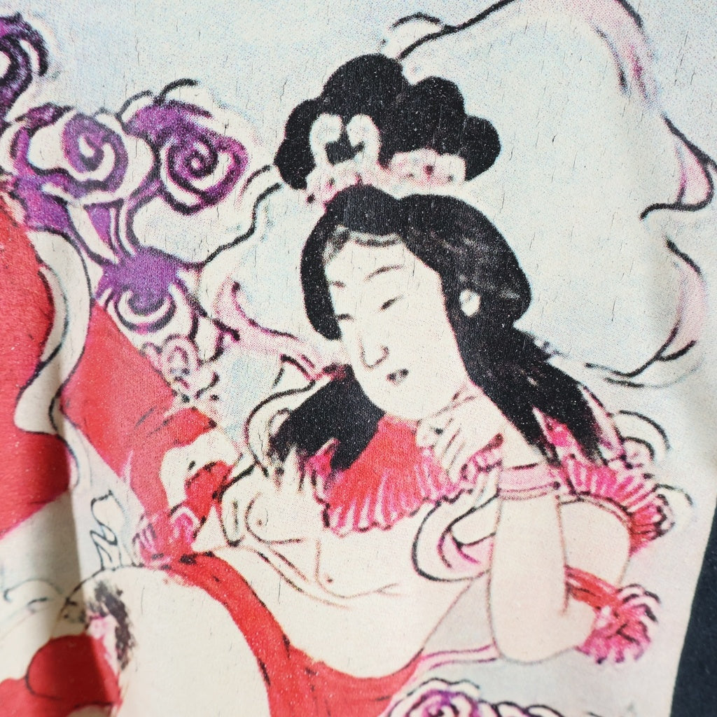 WACKO MARIA(ワコマリア) THE GUILTY PARTIES 浮世絵 春画 クルーネック スウェットシャツ ブラック