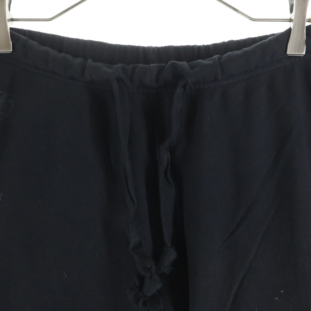 CHROME HEARTS(クロムハーツ) Side Logo Sweat Long Pants サイドロゴプリント スウェットパンツ ブラック/イエロー