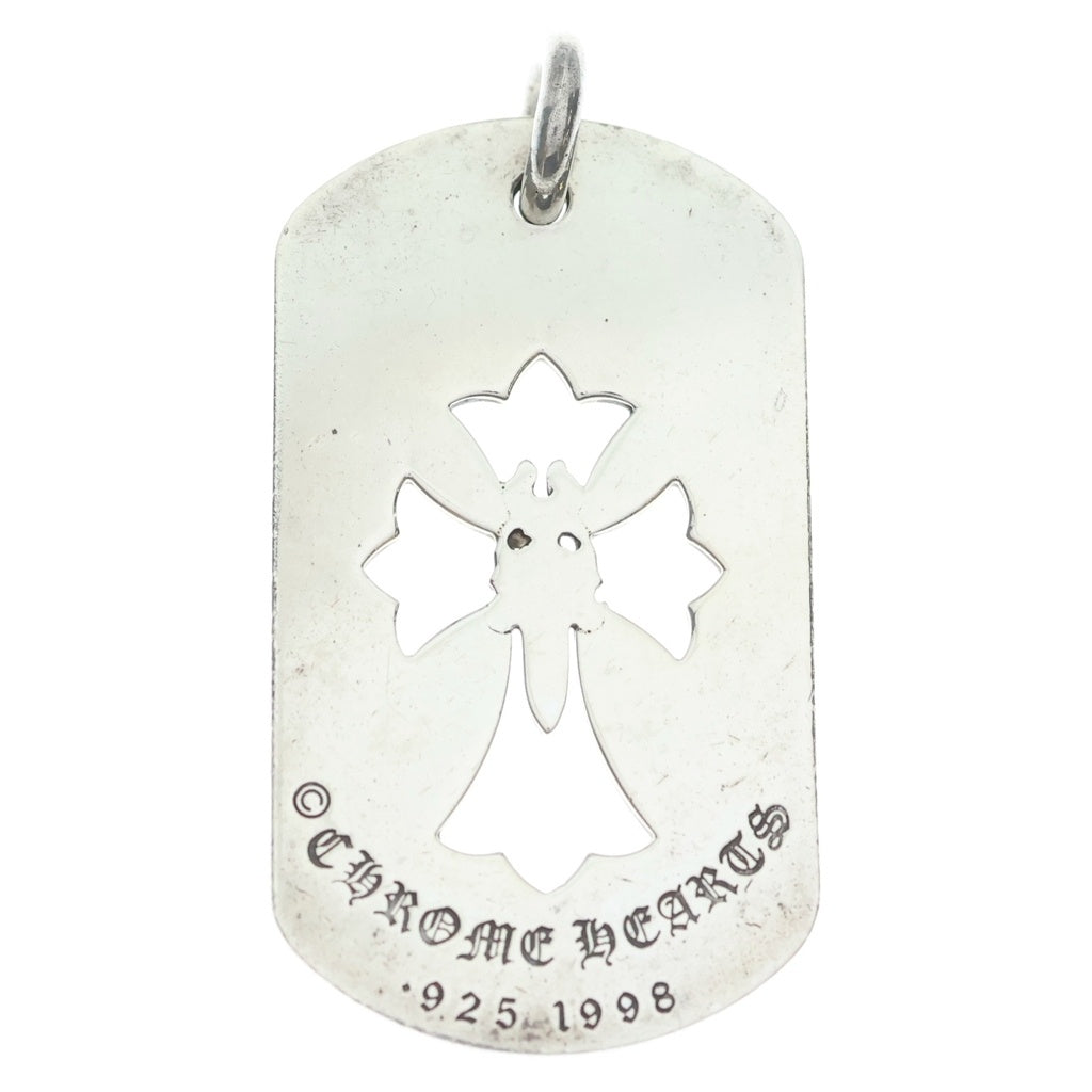 CHROME HEARTS(クロムハーツ) D TAG LRG LTD ラージドッグタグ LA限定ラージドッグタグネックレストップ シルバー