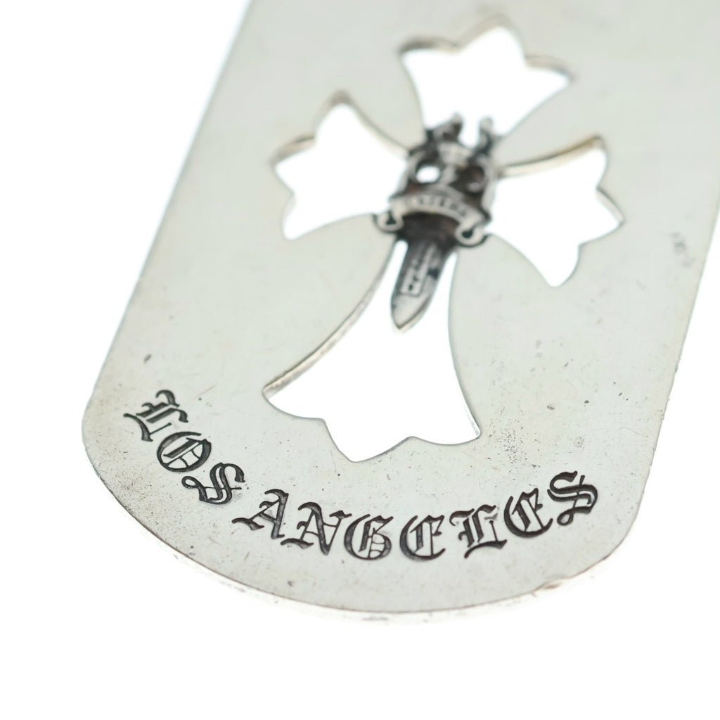 CHROME HEARTS(クロムハーツ) D TAG LRG LTD ラージドッグタグ LA限定ラージドッグタグネックレストップ シルバー