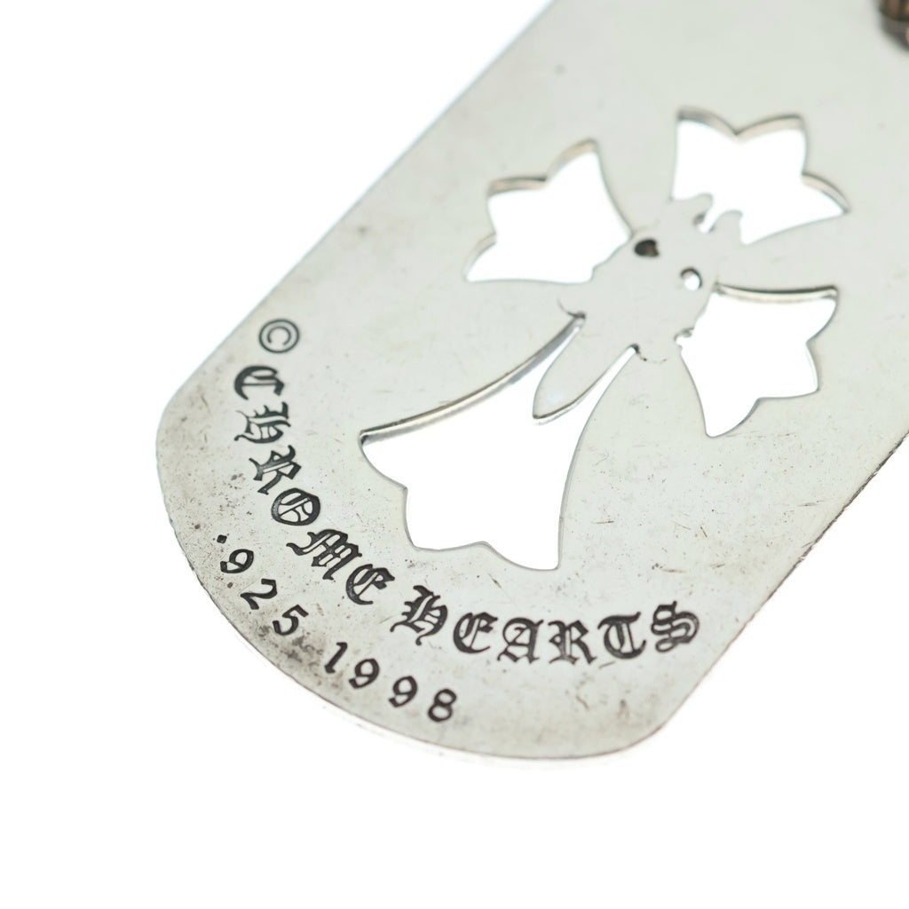 CHROME HEARTS(クロムハーツ) D TAG LRG LTD ラージドッグタグ LA限定ラージドッグタグネックレストップ シルバー