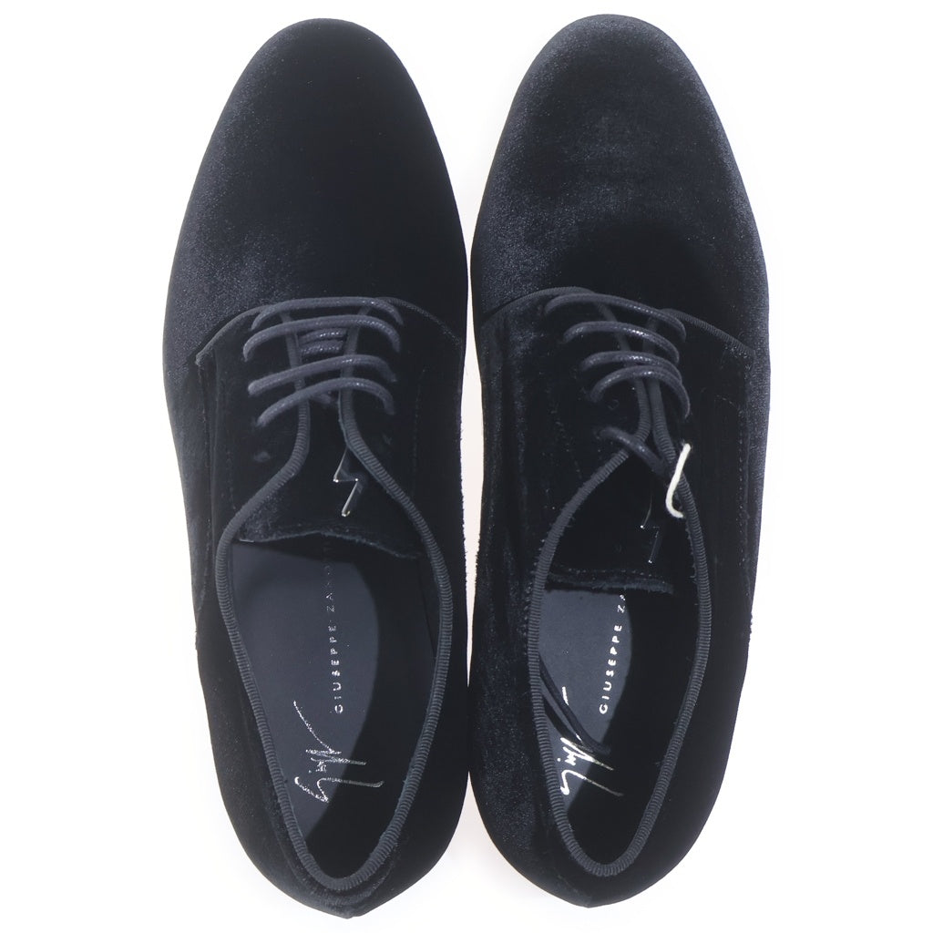 GIUSEPPE ZANOTTI(ジュゼッペ ザノッティ) Velvet Derby Shose ベルベット ダービー シューズ ブラック IU00088