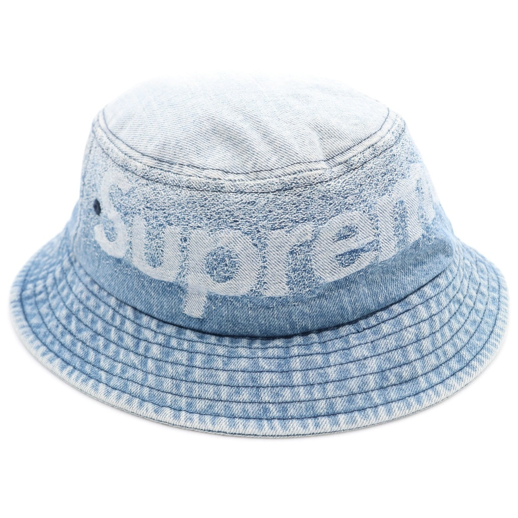 SUPREME(シュプリーム) 22SS Fade Jacquard Denim Crushe フェードジャガード デニムバケットハット 帽子 インディゴ